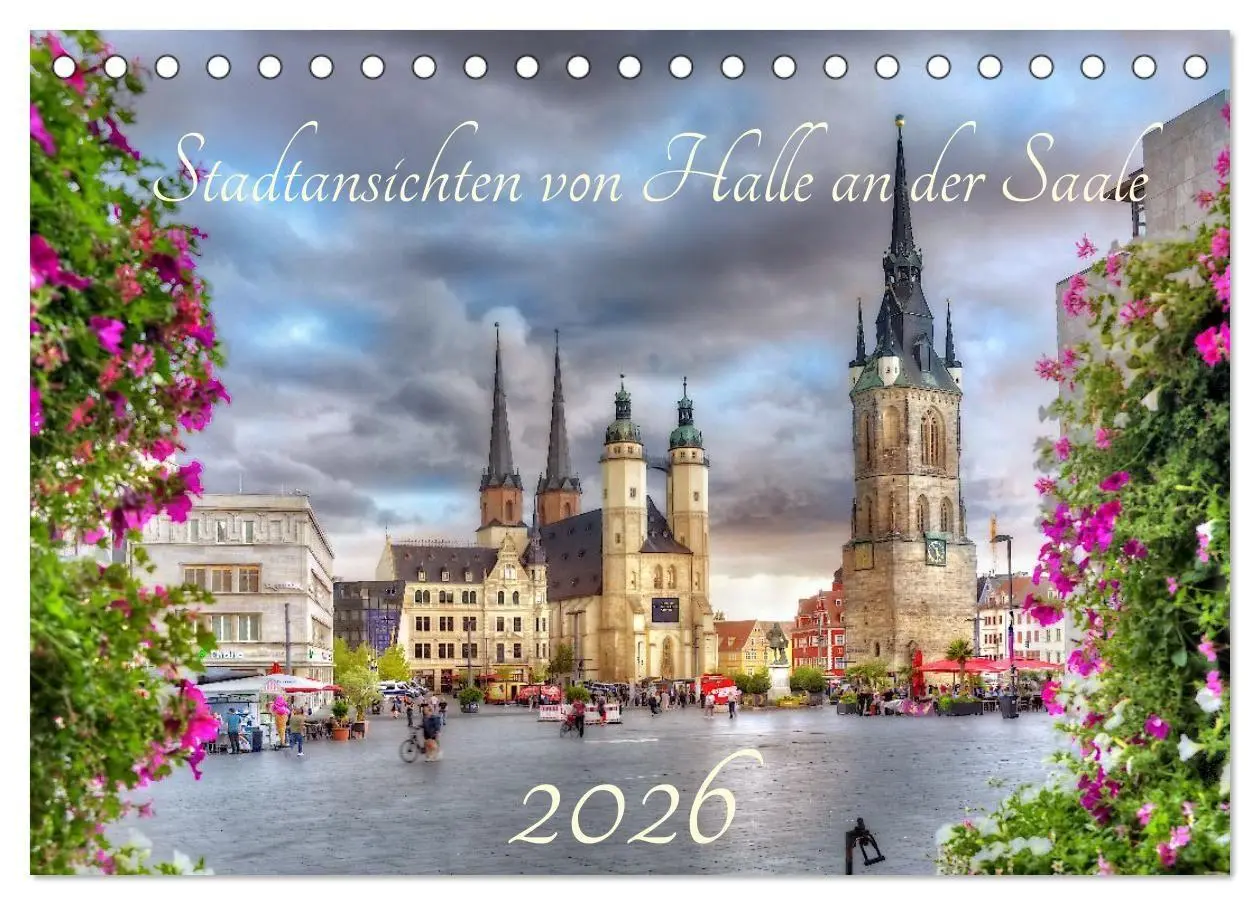 Cover: 9783516732061 | Stadtansichten von Halle an der Saale (Tischkalender 2026 DIN A5...